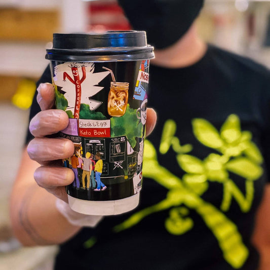 16oz Custom Coffee Cups with lids